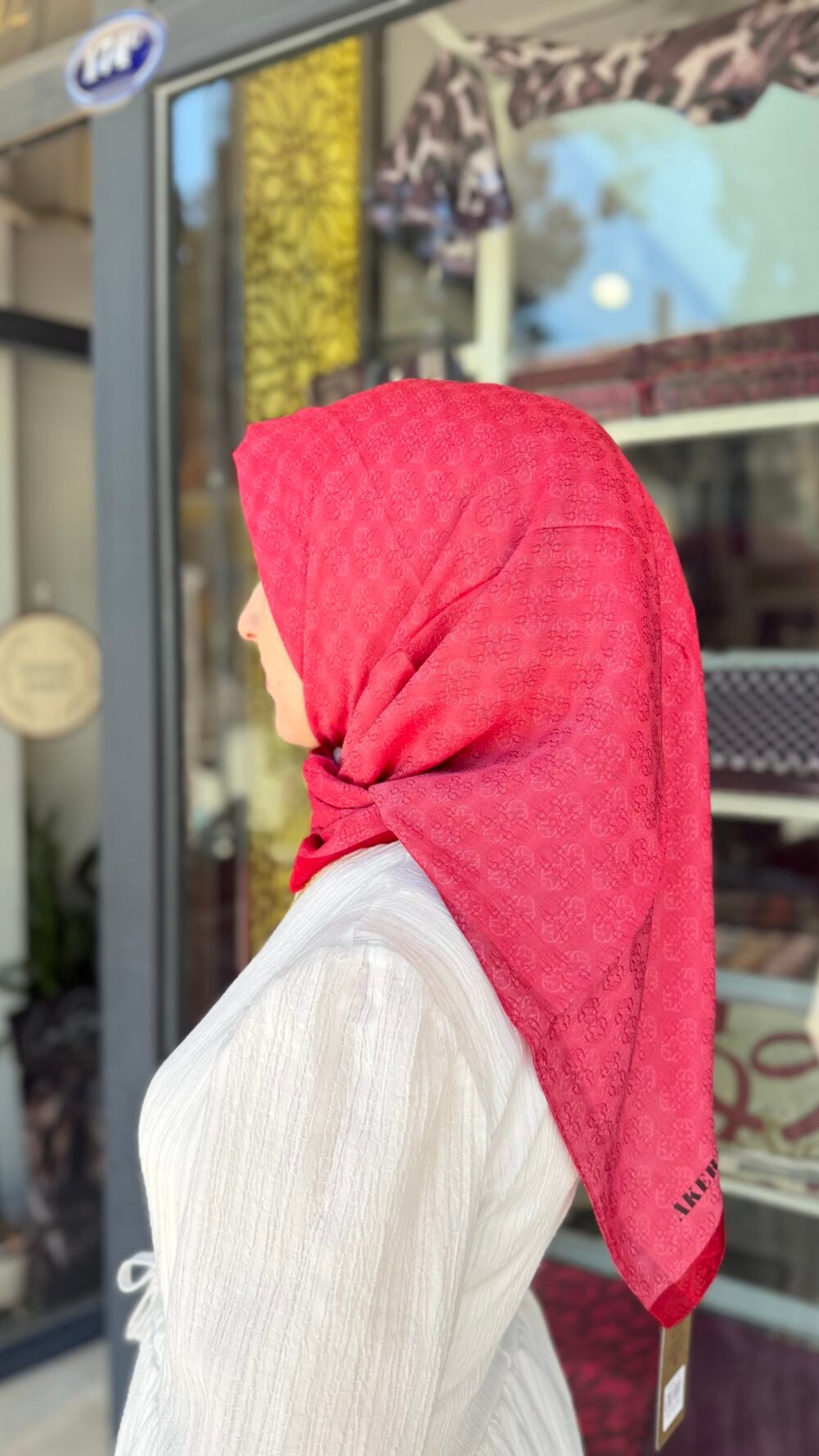 AKER MONOGRAM JAKAR EŞARP