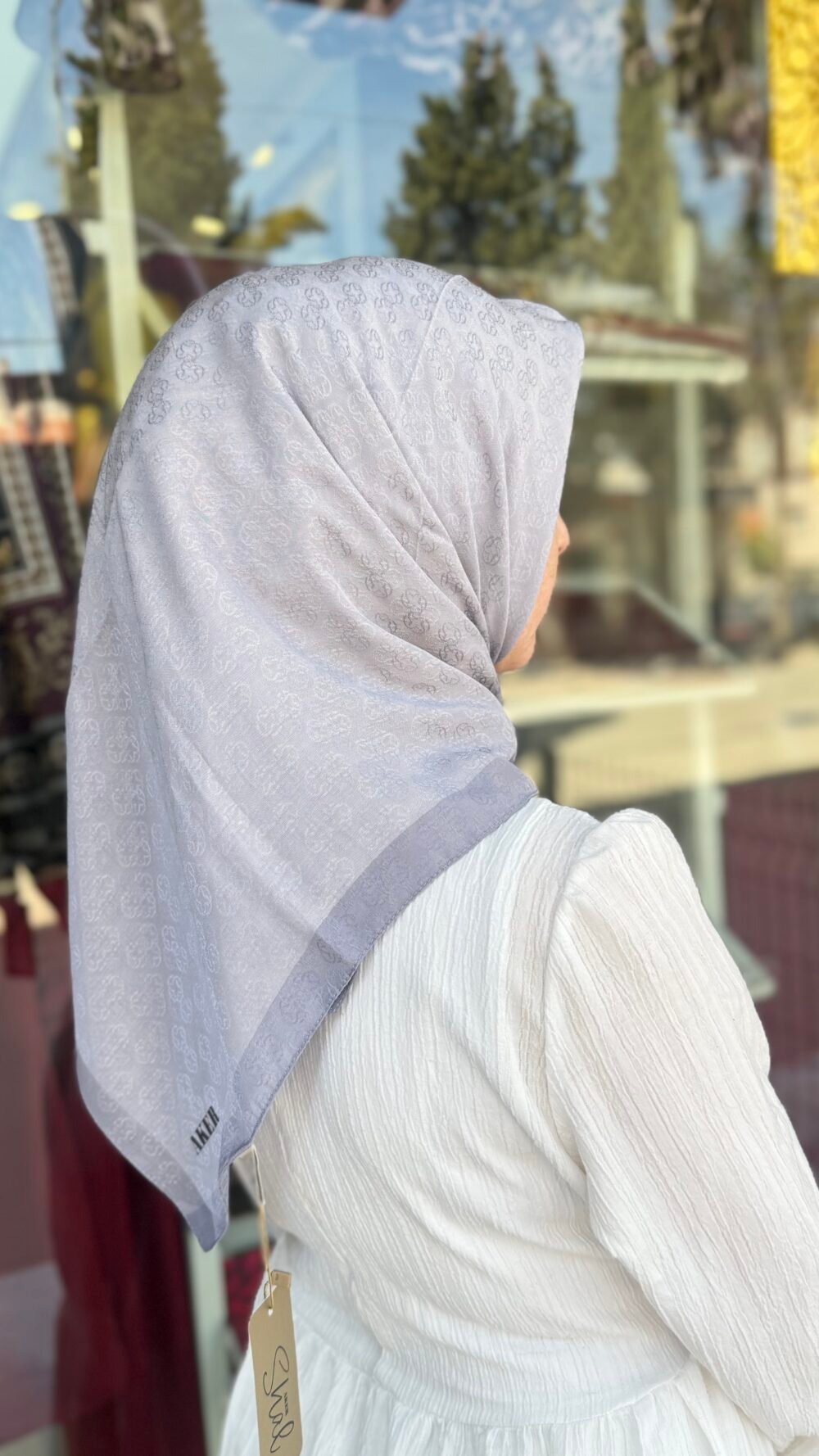 AKER MONOGRAM JAKAR EŞARP - Görsel 2