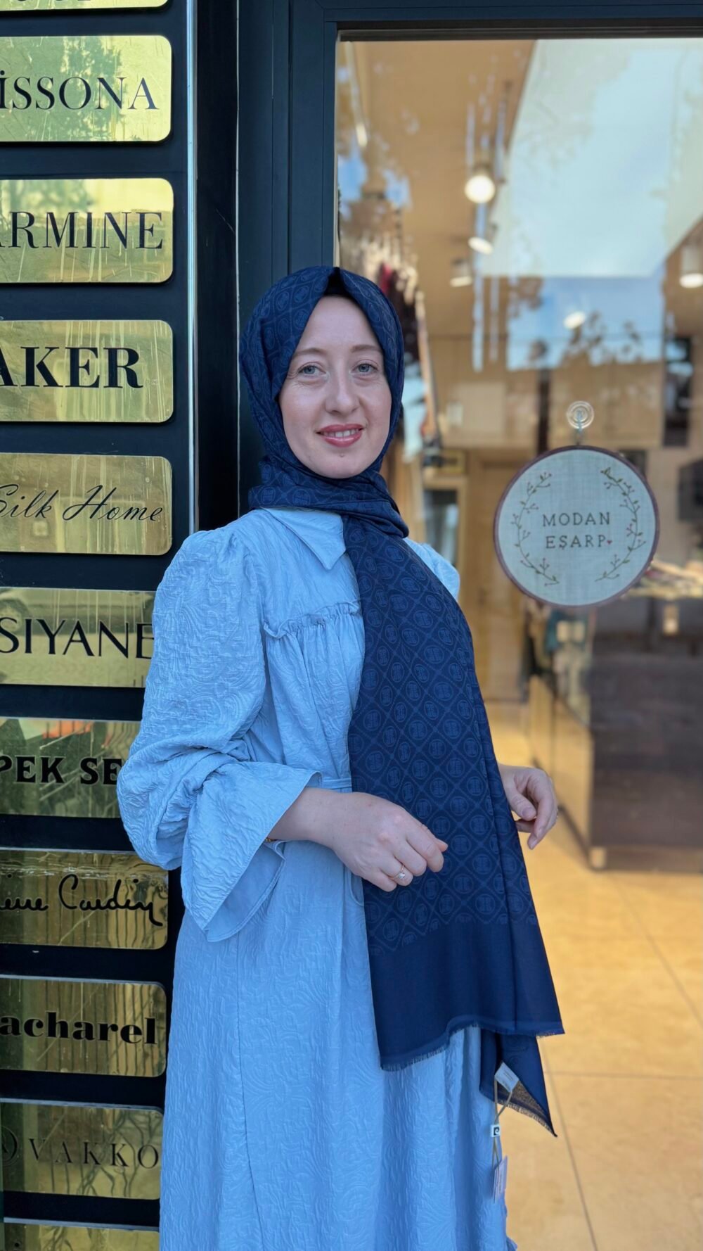 PİERRE CARDİN ELEGANCE MONOGRAM ŞAL - Görsel 2